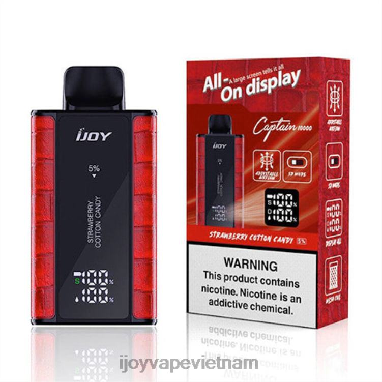 iJOY Vape Disposable - iJOY Bar Captain dùng một lần 6Z0P695 kẹo bông dâu tây