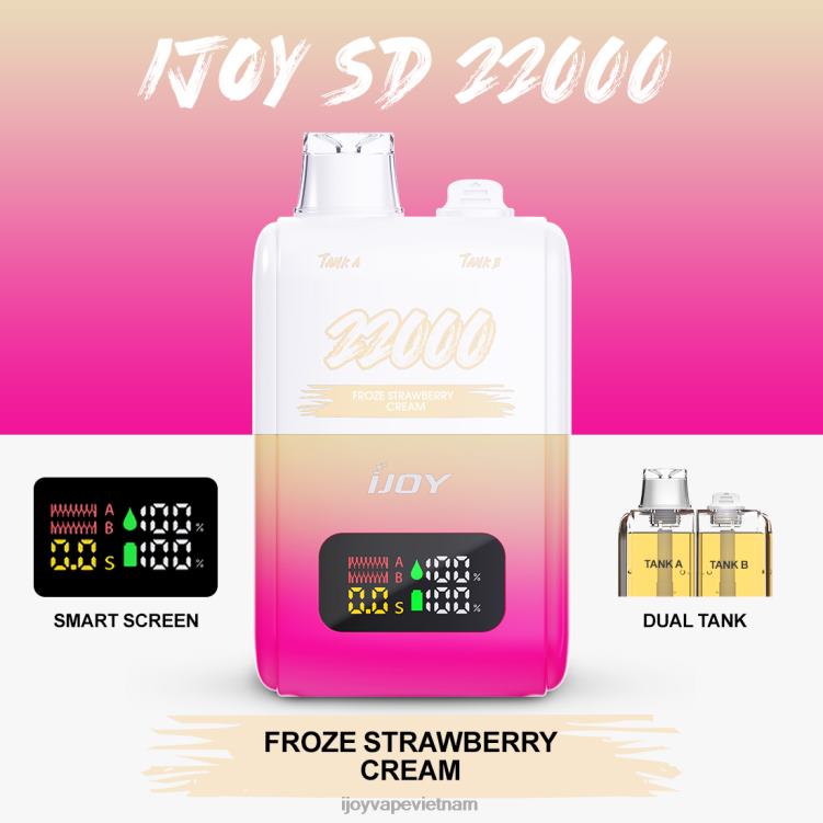 iJOY Vape Hà Nội - iJOY SD 22000 dùng một lần 6Z0P6152 kem dâu đông lạnh