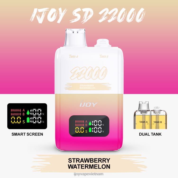 iJOY Vapes Online - iJOY SD 22000 dùng một lần 6Z0P6158 dưa hấu dâu