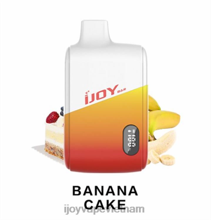 iJOY Vape Review - iJOY Bar IC8000 dùng một lần 6Z0P6176 bánh chuối